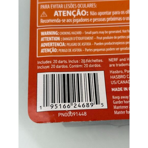 Nerf N1 Foam Darts Refill Toy 20 Count Gift Orange Blue Hasbro - Picture 8 of 11